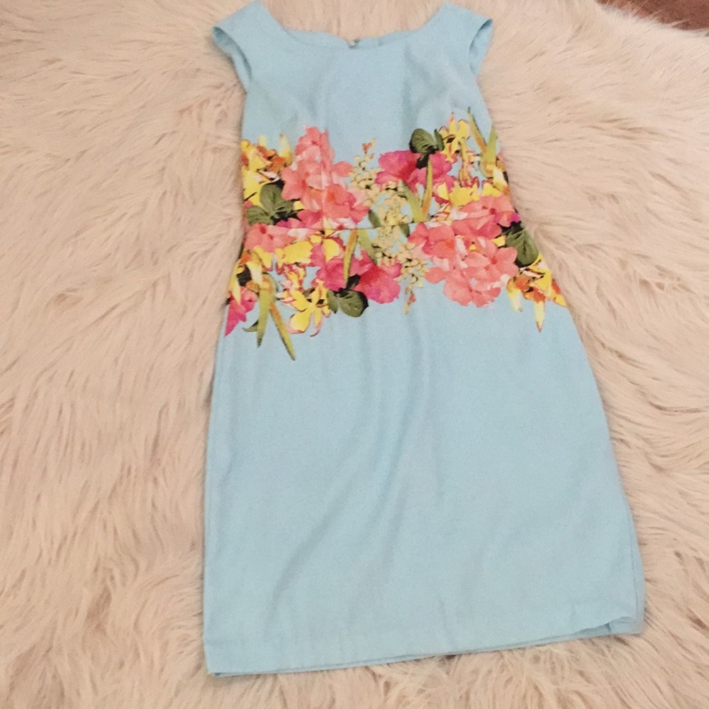 New York and Company Blue and floral dress